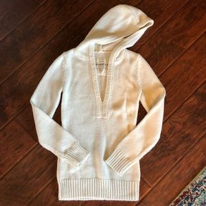 Cream hooded sweater